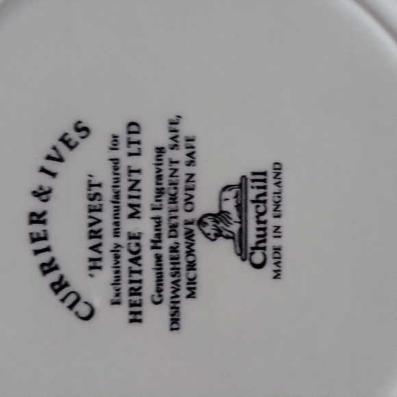 Harvest Dinner Plate From Currier & Ives - Picture 2 of 10